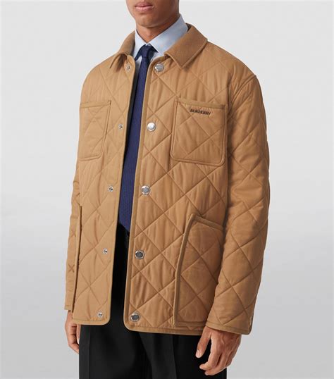 burberry diamond quilted field jacket.